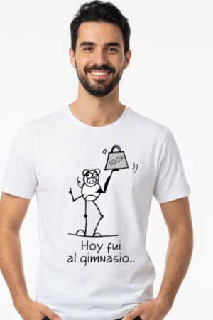 Camiseta "Hoy fui al gimnasio" - Manga Corta - Pupsies!